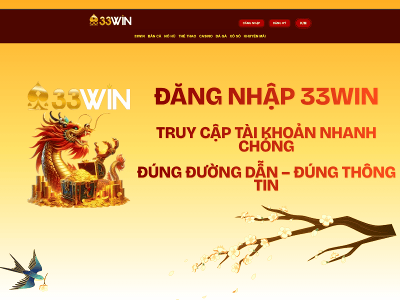 đăng nhập 33WIN