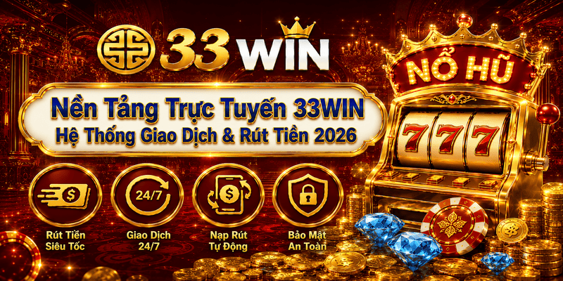 Nền Tảng Trực Tuyến 33WIN – Hệ Thống Giao Dịch & Rút Tiền 2026